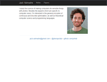 Tablet Screenshot of jack.valmadre.net